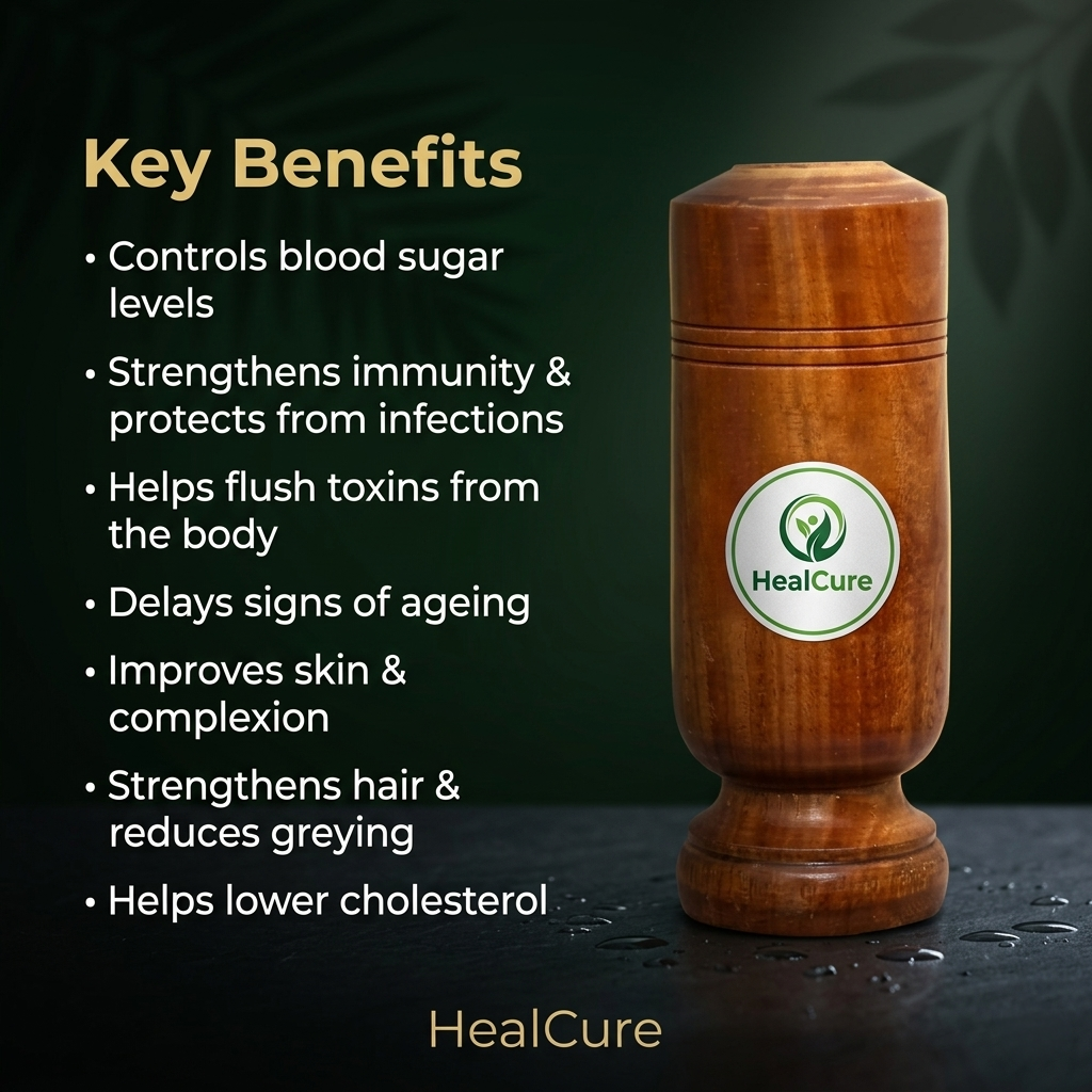 Healcure™ Vijaysar Tumbler for Diabetes Control